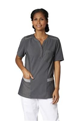 LADIES PIQUE SHIRT V-NECK 15315-80318-0-0-5335