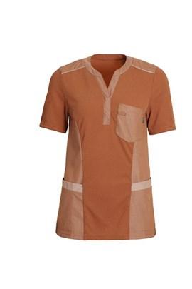 LADIES PIQUE SHIRT V-NECK 15315-80318-0-0-5335